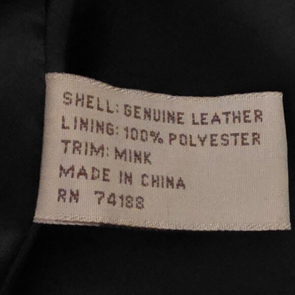 Synergy Long Black Leather Ladies Coat - Picture 6 of 12